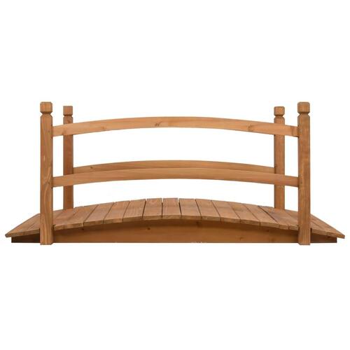 Gangbro til haven 140x60x60 cm massivt fyrretræ