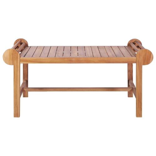 Sofabord 100 x 50 x 45 cm massivt teaktræ