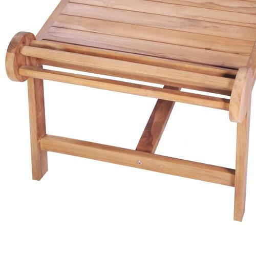 Sofabord 100 x 50 x 45 cm massivt teaktræ