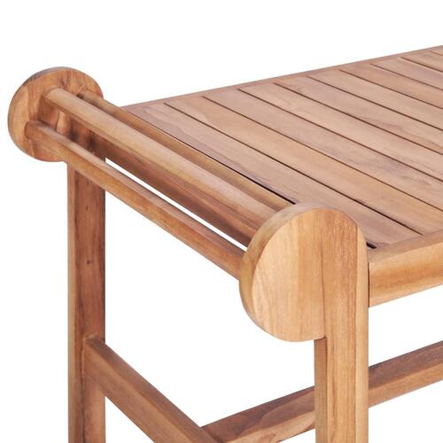Sofabord 100 x 50 x 45 cm massivt teaktræ