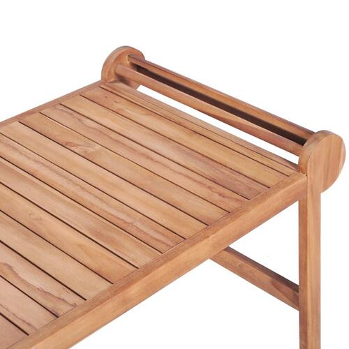 Sofabord 100 x 50 x 45 cm massivt teaktræ