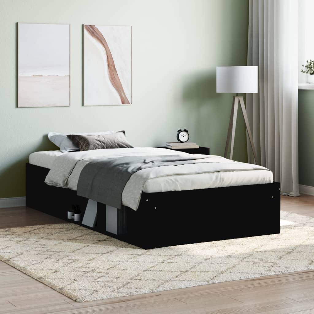 Sengeramme 90x200 cm sort