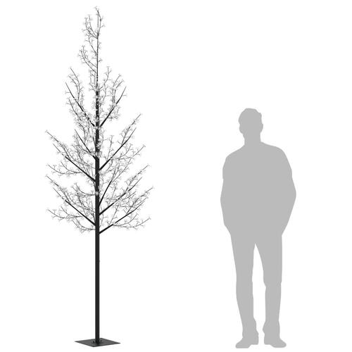 Juletræ 300 cm 600 LED'er kirsebærblomst flerfarvet