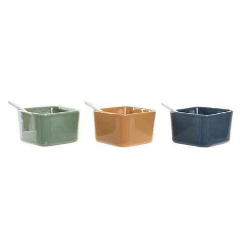 Sæt til appetizere Porcelæn Multifarvet Bambus 8 Dele (30 x 30 x 6 cm)