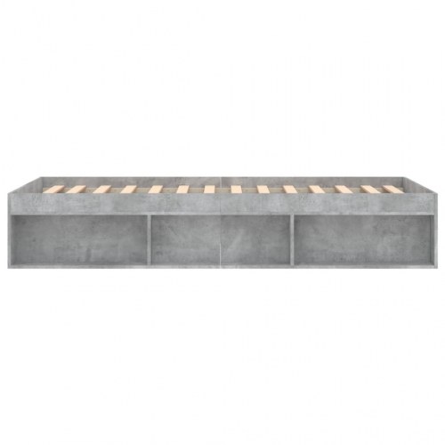 Sengeramme 90x200 cm - betongrå opbevaringsseng
