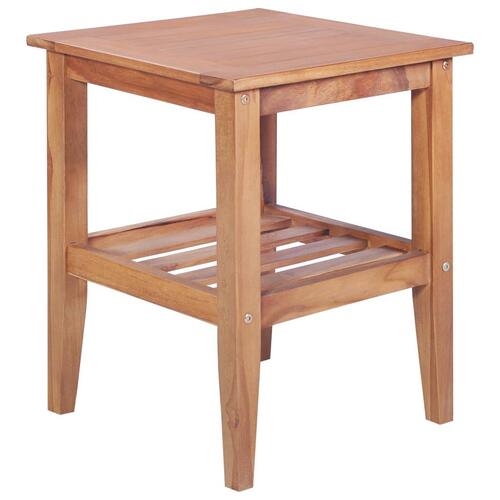 Sofabord 40 x 40 x 50 cm firkantet massivt teaktræ