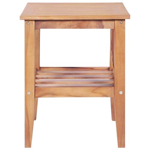 Sofabord 40 x 40 x 50 cm firkantet massivt teaktræ
