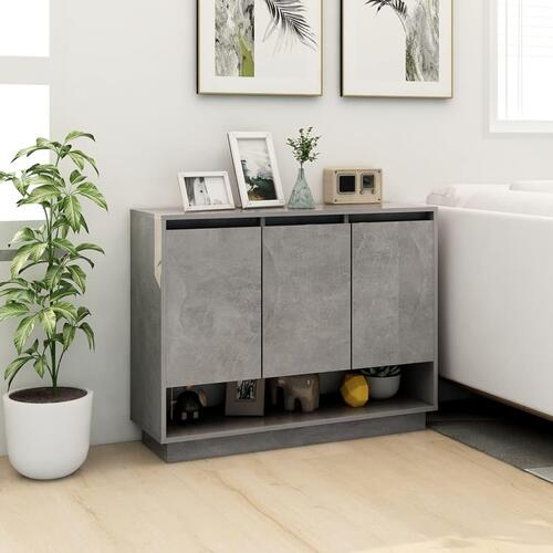 Skænk 97x31x75 cm konstrueret træ betongrå