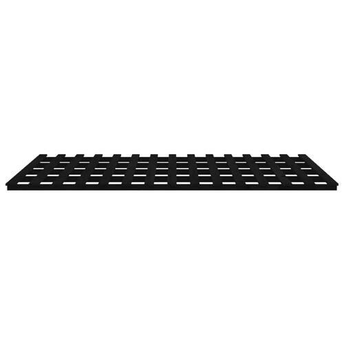 Sengeramme 160x200 cm massivt fyrretræ sort