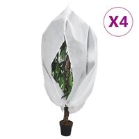 Plantebeskyttelse med lynlås 4 stk. 70 g/m² 3,93x3 m