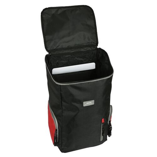 Rygsæk Safta Multisports Sort Rød Sportslig 28 x 50 x 22 cm