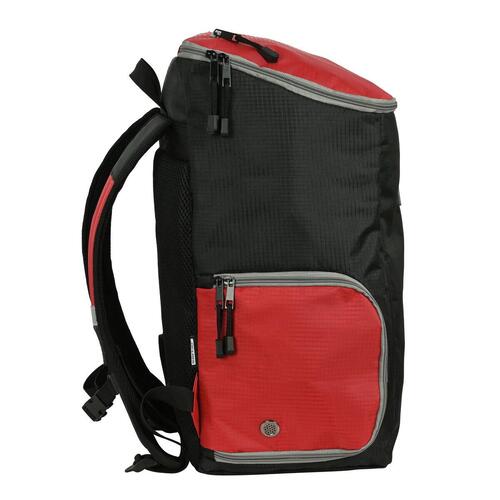 Rygsæk Safta Multisports Sort Rød Sportslig 28 x 50 x 22 cm