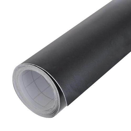 Bilfolie 200x152 cm vandtæt boblefri mat sort