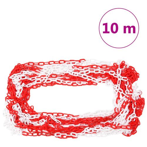 Trafikpælesæt med plastikkæde 10 m
