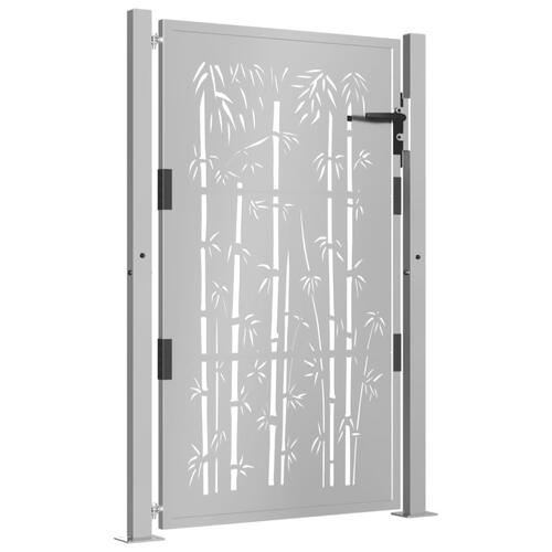 Havelåge 105x155 cm cortenstål bambusdesign