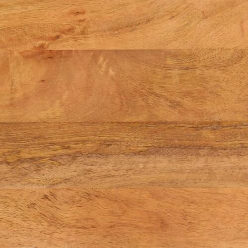 Sengebord 50x33x60 cm massivt mangotræ brun og sort