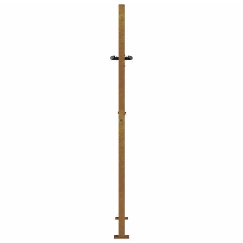 Havelåge 105x155 cm cortenstål bambusdesign