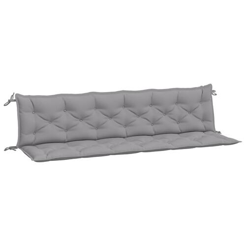 Hynder til havebænk 2 stk. 200x50x7 cm oxfordstof grå