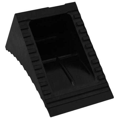 Stopklods til parkering 2 stk. 29x16x19 cm gummi
