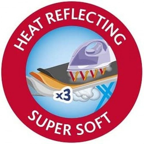 Vileda 2‑i‑1 Premium betræk til strygebræt - grå/blå/grøn, floral