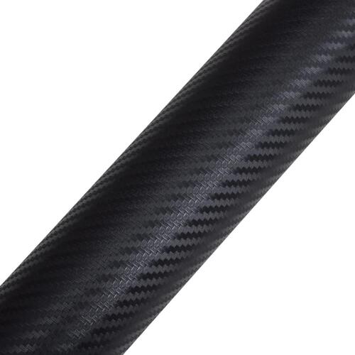 Bilfolie kulfiber vinyl 3D 152 x 200 cm sort