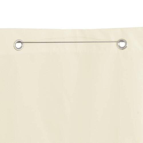 Vertikal markise oxfordstof 140 x 240 cm cremefarvet