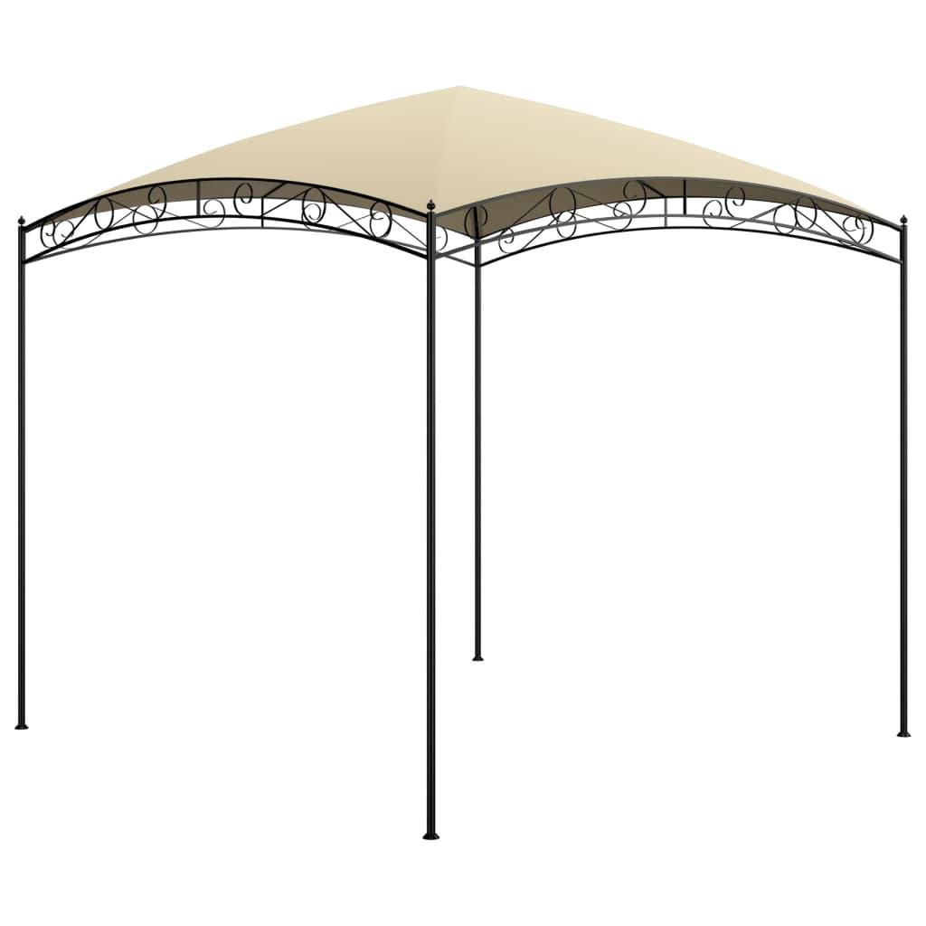 Pavillon 3x3x2,65 m 180 g/m² cremefarvet