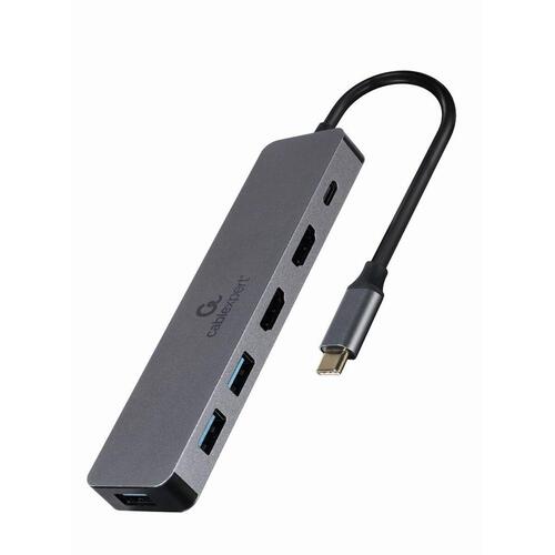 Docking-station GEMBIRD A-CM-COMBO3-03 Grå Sølvfarvet 100 W