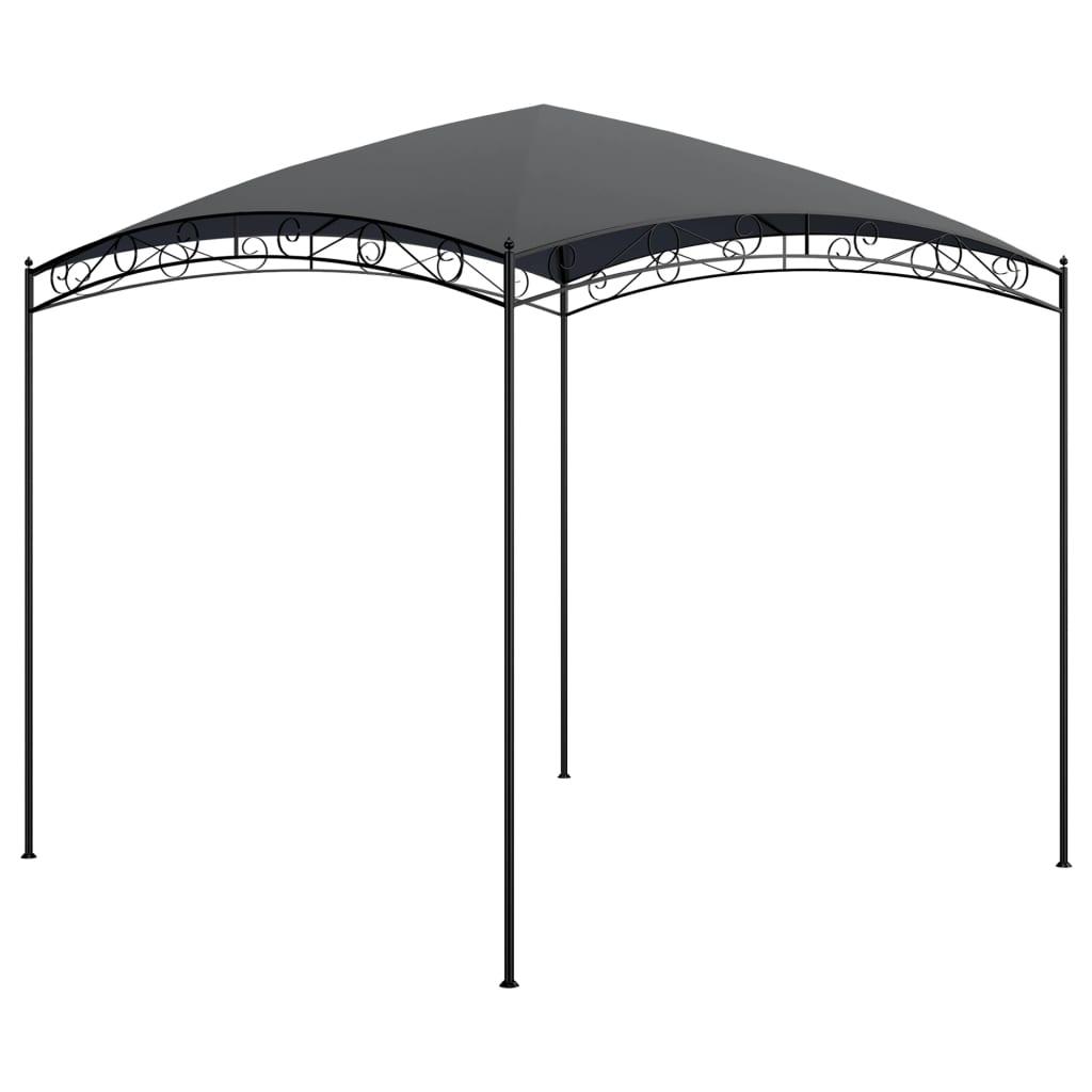 Pavillon 3x3x2,65 m 180 g/m² antracitgrå