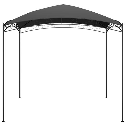 Pavillon 3x3x2,65 m 180 g/m² antracitgrå
