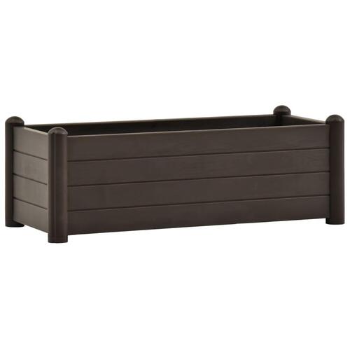 Højbed 100x43x35 cm PP mokkafarvet