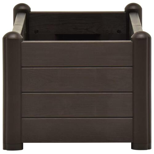 Højbed 100x43x35 cm PP mokkafarvet