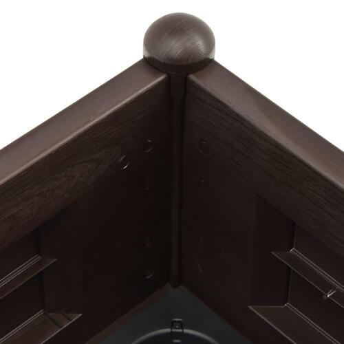 Højbed 100x43x35 cm PP mokkafarvet