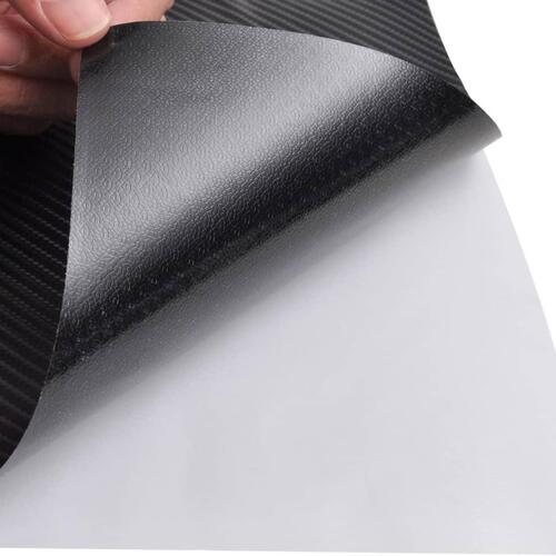 Bilfolie kulfiber vinyl 4D sort 152 x 500 cm