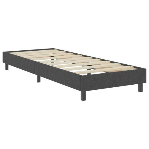 Seng med madras 80x200 cm stof mørkegrå