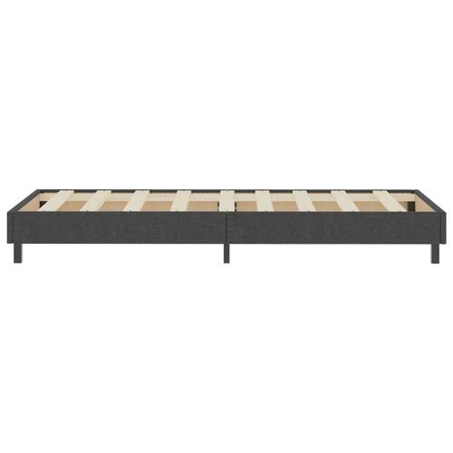 Seng med madras 80x200 cm stof mørkegrå