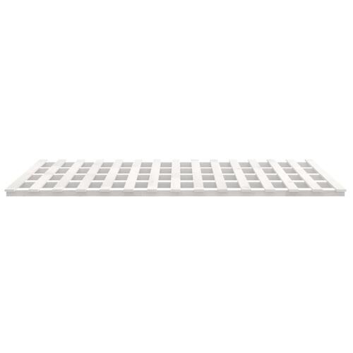 Sengeramme 160x200 cm massivt fyrretræ hvid