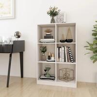 Bogreol 70x33x110 cm massivt fyrretræ hvid