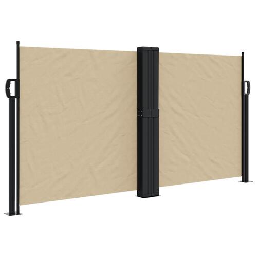 Sidemarkise 120x1000 cm sammenrullelig beige