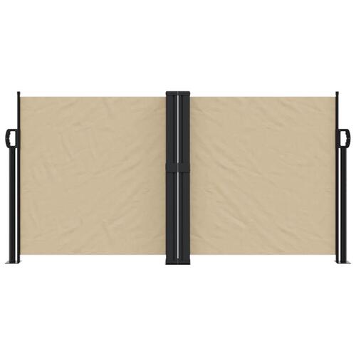Sidemarkise 120x1000 cm sammenrullelig beige