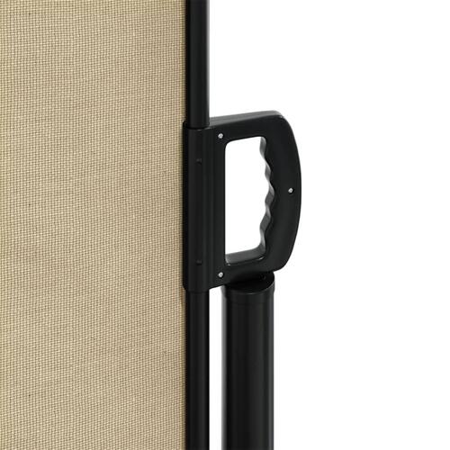 Sidemarkise 120x1000 cm sammenrullelig beige