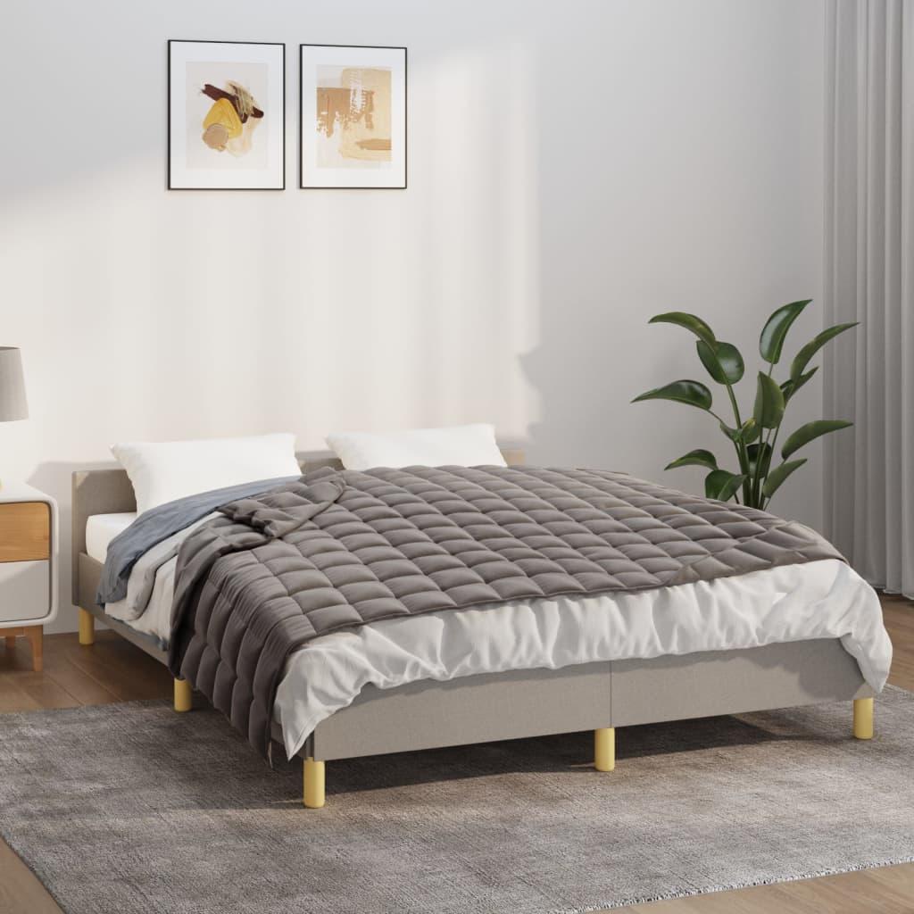 Tyngdetæppe 122x183 cm 5 kg stof grå