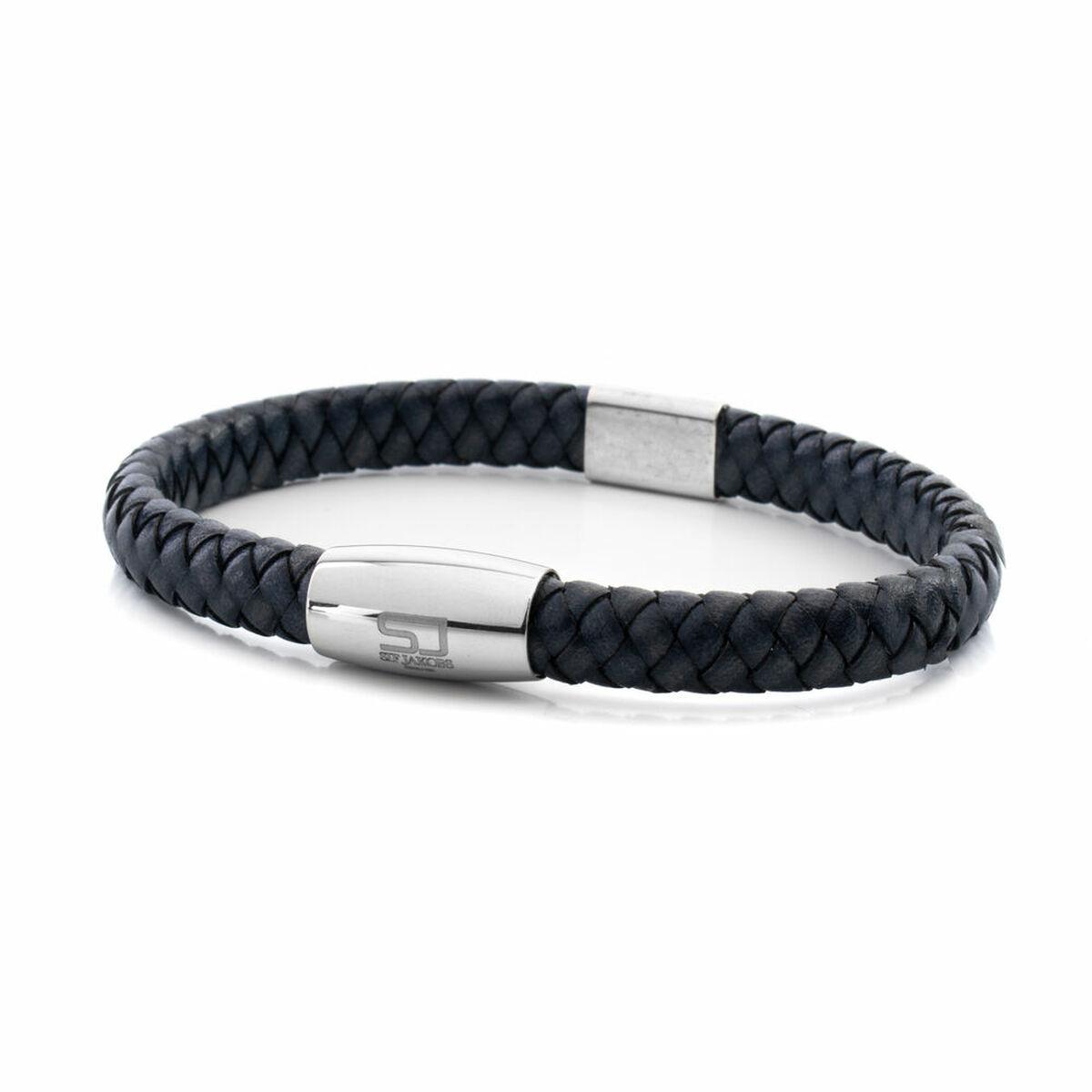 Armbånd til kvinder Sif Jakobs - sort læder, 19,5 cm