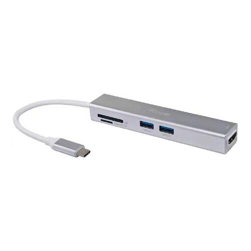 USB Hub Equip 133480 Grå