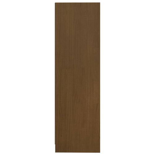 Bogreol 70x33x110 cm massivt fyrretræ gyldenbrun