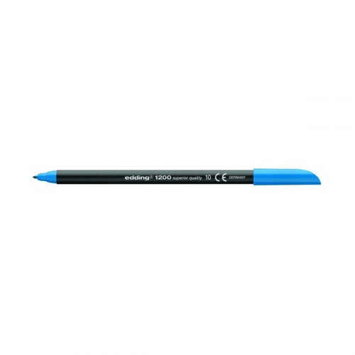 Edding 1200 fineliner - Metallic blå, 10 stk.