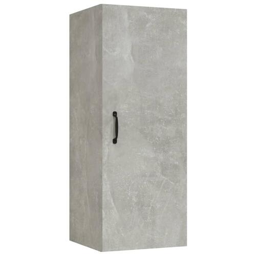 Vægskab 34,5x34x90 cm konstrueret træ betongrå