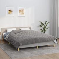 Tyngdetæppe 200x220 cm 13 kg stof grå