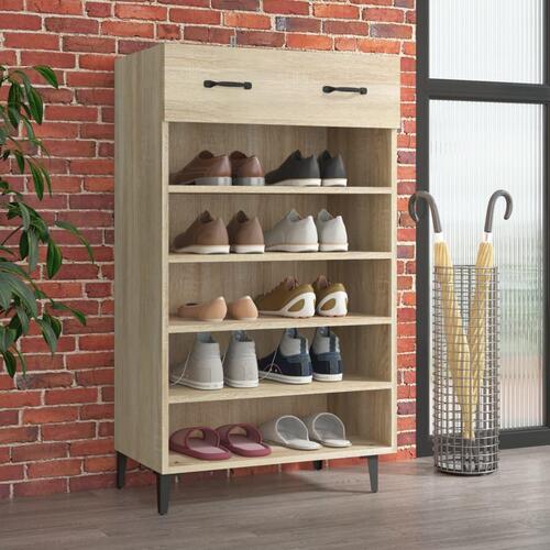 Skoreol 60x35x105 cm konstrueret træ sonoma-eg