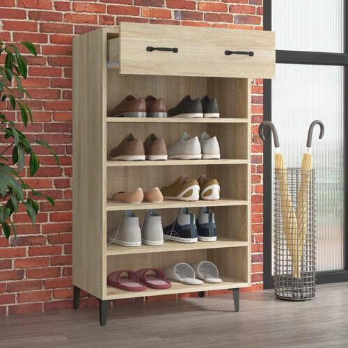 Skoreol 60x35x105 cm konstrueret træ sonoma-eg
